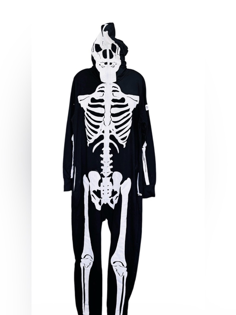 Tipsy Elves Black & White Men’s Skeleton Cosplay Goth One-Piece Large